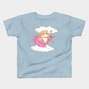 Angel Pink Cupid Bailey the Bunny | Bunniesmee Kids T-Shirt